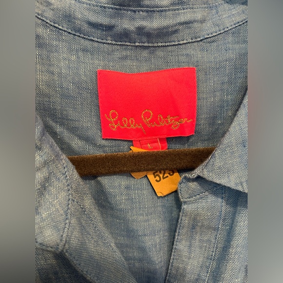 Lilly Pulitzer Linley Collared Dress Button-Up - Picture 8 of 11